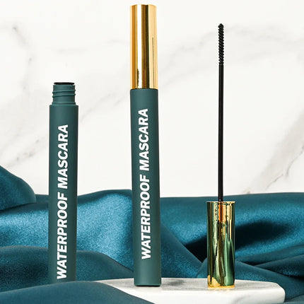 Waterproof 4D Mascara Black Brown Ultra Thin Brush Head Long-Lasting Smudge-Proof Eyelash Lengthening Extension Mascara Makeup