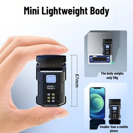 EDC Flashlight Mini Portable Type-C Rechargeable Magnetic Keychain Light Waterproof Hat Clip Lamp for Daily Carry Emergency