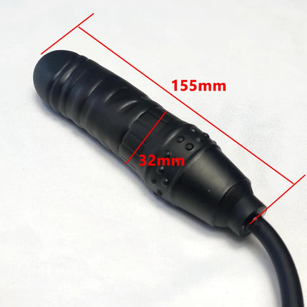 Expansion Diameter 14cm Inflatable Dildo Anal Plug with 5 Beads Built-in Silicone Column Huge Butt Plug Ass Dilator Anal Sex Toy