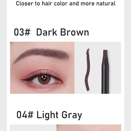 HAOZHUANG  Waterproof Long Lasting Eyebrow Pencils with Soft Brush Eyebrows Makeup Tool Permanent Makeup Tattoo Accessories