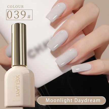 Roman bottle Moonlight White 9 colors optional nail polish new white pink nude color firm and durable super bright gloss