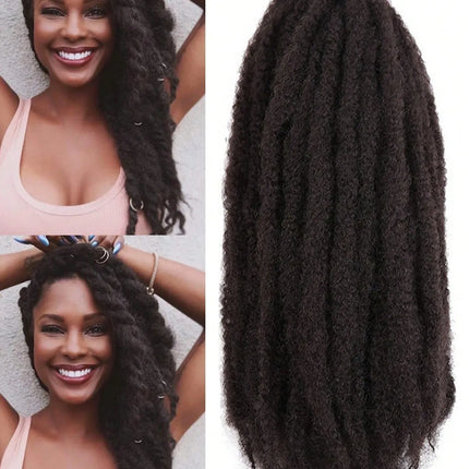 Marley Twist Braiding Hair 18Inch Long-Lasting Fluffy&Tangle-Free Cuban Twist Hair Crochet Hair Ombre Honey Brown T1B/30/27