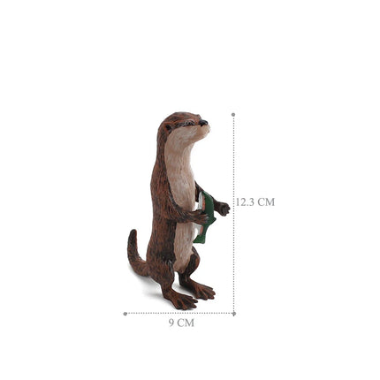 Realistic Forest Wild Animal Capybara Beaver Badger Wolverine Raccoon Meerkat Badger Model Figure Collector Toys for Kids