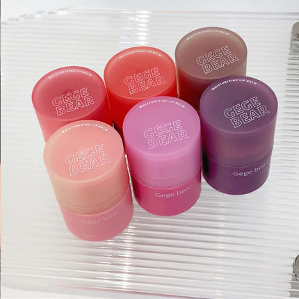 Gege Bear Hydrating Tinted Lip Essence — Moisturizing Water-Gloss Finish, Korean-Style Youthful and Flawless Look Lip Balm