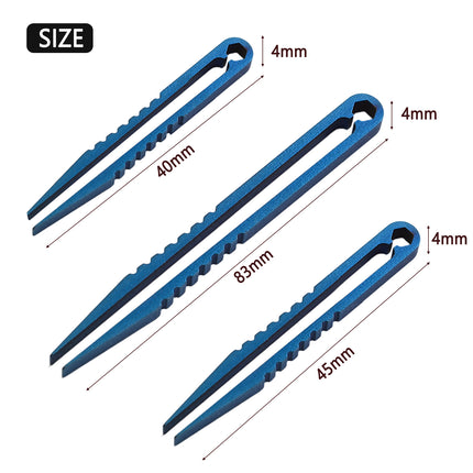 EDC Gear Mini Tweezers Wear-resistance Eyebrow Tweezers For Hiking Titanium EDC Tweezers Hand Tools