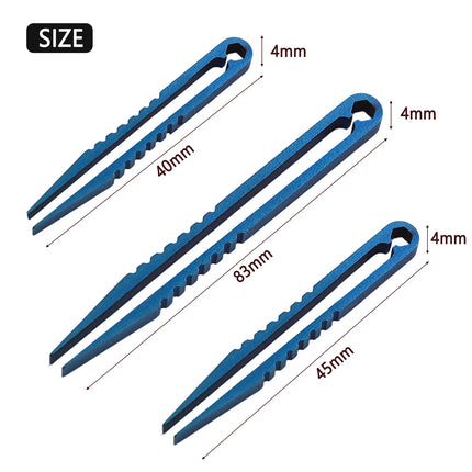 EDC Gear Mini Tweezers Wear-resistance Eyebrow Tweezers For Hiking Titanium EDC Tweezers Hand Tools