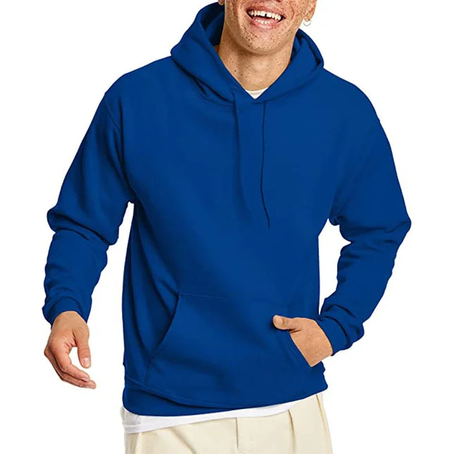 Cotton Hooded Sweatshirt, Solid Color Fashion Fit Sweatshirt, Autumn and Winter Fashion Sweatshirt, Suitable for Going Out