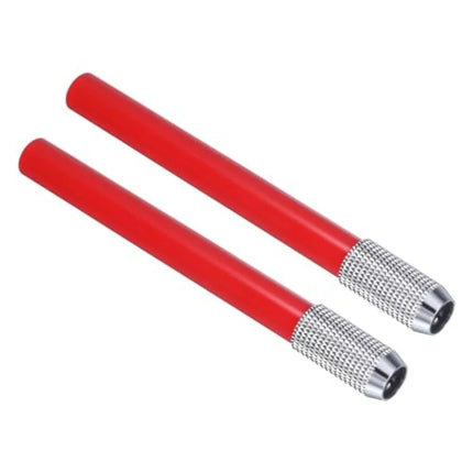 Pencil Extenders, 2Pcs Art Adjustable Metal Pencil Holder Lengthener Pen Sleeve for Short Pencil Crayon Colo Pencils Writing De