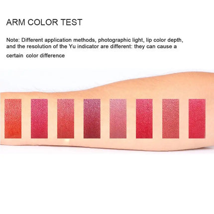 8 colors Lipstick Waterproof Sweatproof Long-lasting Makeup Glitter Matte Velvet Nude Lipstick Women Cosmetics Makeup