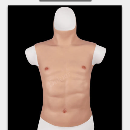 Dokier Silicone Realistic False Fake Muscle Belly Body for Cosplayers Artificial Simulation Muscle Chest Man Crossdressers - TOYS-SUCE