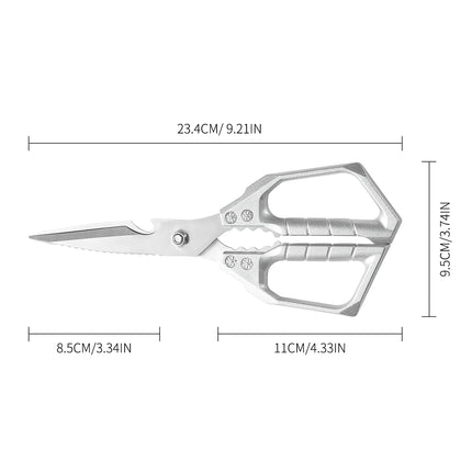 High Quality Multifunctional Kitchen Scissors Chicken Bone Scissors Fish Scale Scraper Bottle Opener Walnut Clip Kitchen Knife