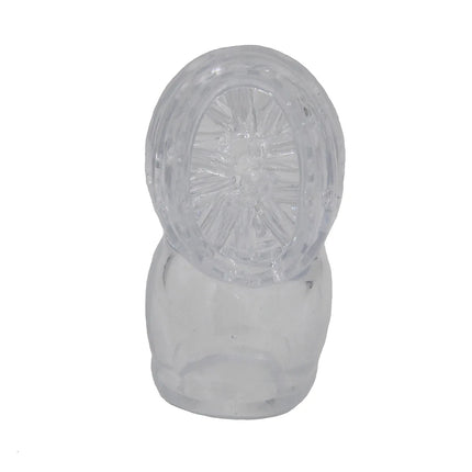 Transparent Magic Wand Headgear Attachments Penis Vibrator Masturbator AV Stick Head Cover Sleeve Sex Toys Erotic Accessories