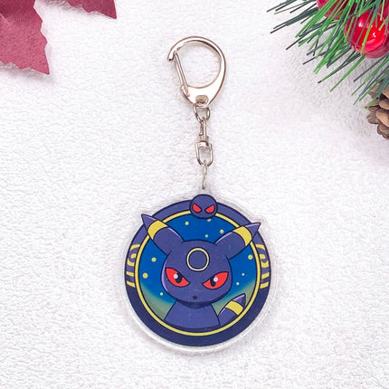 Pokémon Pikachu Gengar Bulbasaur Squirtle Car Keychain Accessories Acrylic Charms Pendant For Bag Key Holder Backpack Decoration