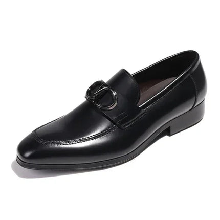 Men's Formal Shiny Handmade Leather Shoes Set Foot Business Casual Slip-on Shoe Shoes