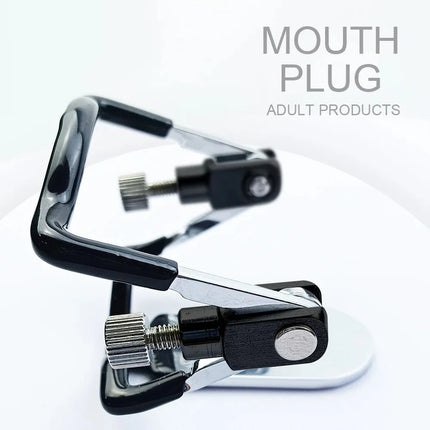 BDSM Adjustable Mouth Plug Slave Deep Throat Restraint Adult Sex Products Oral Sex Restraint Opening Plug Reusable Adult Sex Toy
