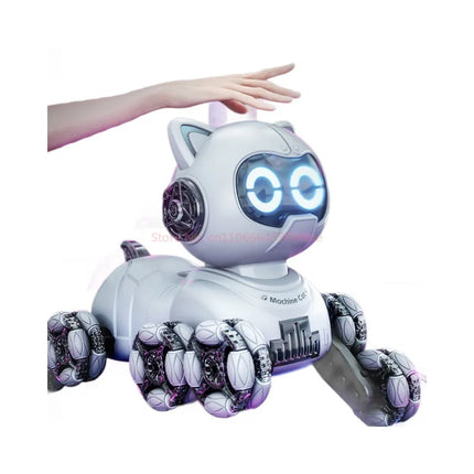 100%Genuine 8WD Intelligent Remote Control Robot Cat Simulation Dancing Voice Control Touch-sense Music Stunt RC Mechanical Cat