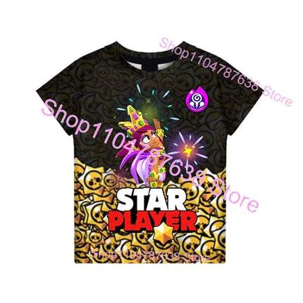 Kids Star Player Game 3D Print T-shirts Tees Summer T Shirt Boys Girls Clothing Cute Shirts Children Cute Child Tops