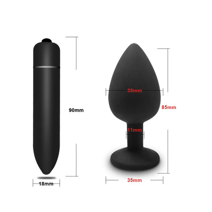 S/M/L  Anal Butt Soft Silicone Plug Prostate Massage Stimulator For Couples Adult Erotic Anal plug Sex Toys for Women Men Gay