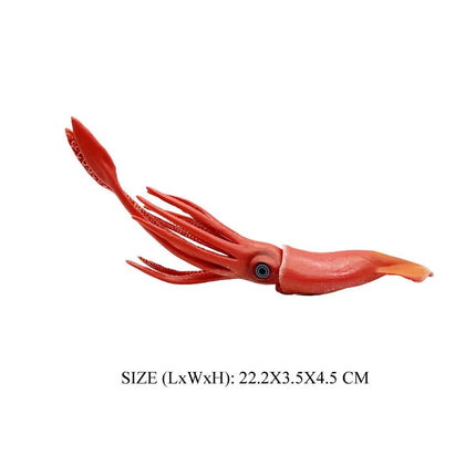 Simulation Marine Mollusc Plastic Model Figures Nautilus Ammonite Squid Octopus Figurine Sealife Animal Educational Toy For Kids