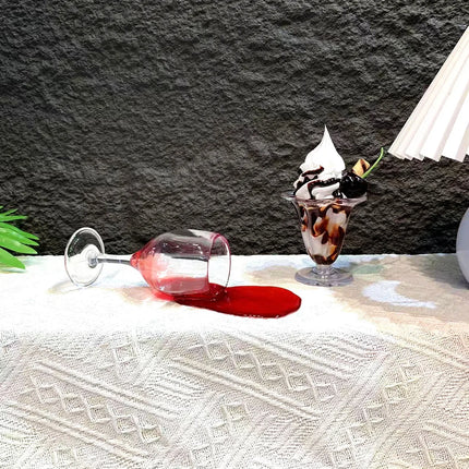 Funny Fake Knocked Over Wine Glass Prank Realistic Novelty Home Bar Decor Hilarious Party Trick April Fools Gift Viral TikTok