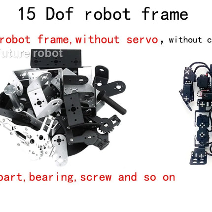 15 DOF Robot Educational Robot Humanoid Dance Robot Biped Walking Robot for Teaching DIY Kit Servo MG996 Programmable Robot Kit