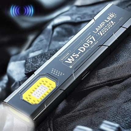 LED COB Flashlight Type-c Rechargeable Keychain 5 Modes Hands Pocket Lantern Flood Work Light with Magnet for Camping Emergency