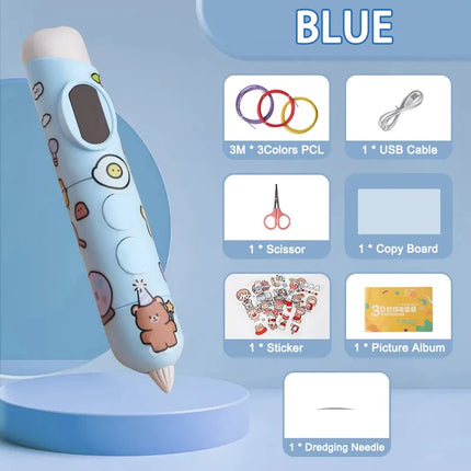 Professional Educational Toy Printing 3D Pen Printing Pen 3D Print for Kids Low Temperature With Free PCL Filament Smart Toys