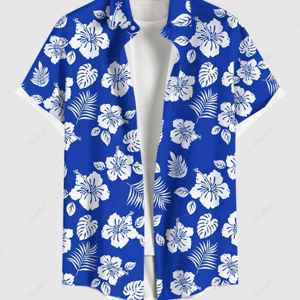 Summer Plus Size Men's Shirt 3D Prints Hawaiian Shirts Button Up Beach Vacation Shirts Short Sleeve Shirts Casual Shirts For Men