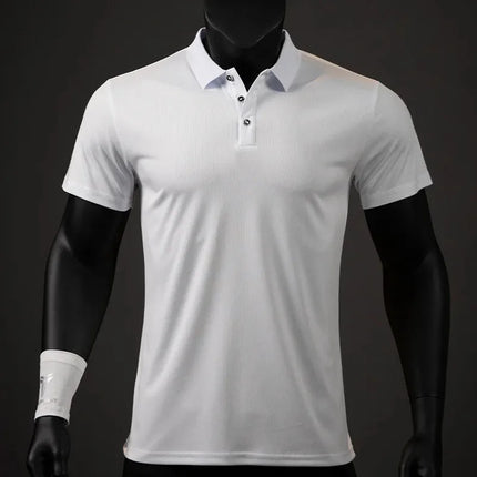 2026 New Polo Shirt For Men Quick Dry Short-sleeved Polo Shirt For Outdoor Sports and Fitness Breathable and Cool Mesh Lapel Top