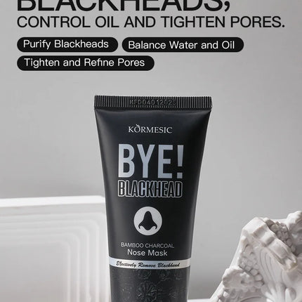 Unisex Blackhead Remove Mask Bamboo Charcoal Shrinking Pore Nose Deep Cleaning Mask Improve Rough Skin Acne Treatment Skin Care