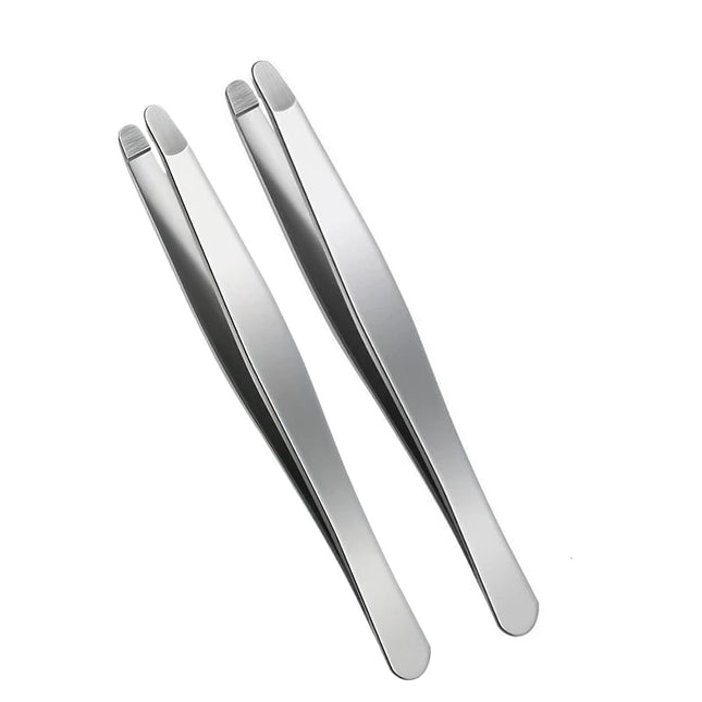 Heavy-Duty Stainless Steel Professional Eyebrow & Facial Hair Tweezers with Sharp Tips - Ideal for Eyebrows, Beards - Gift