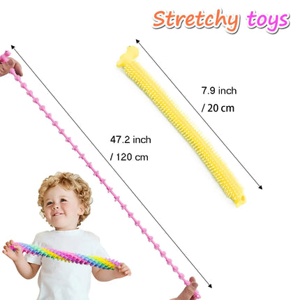 5-40Pcs Stretchy String Toys,Alpaca Fidget Sensory Toy,Squeeze Pull Noodles for Boys,Girls,Adults,Party Favors Prizes,Calm Relax