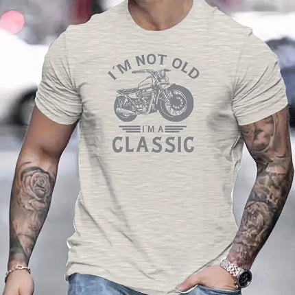 Fashionable And Personalized Men's T-shirt Motorcycle 3D Printed Harajuku Street Round Neck T-shirt Oversized T-shirt Casual Top