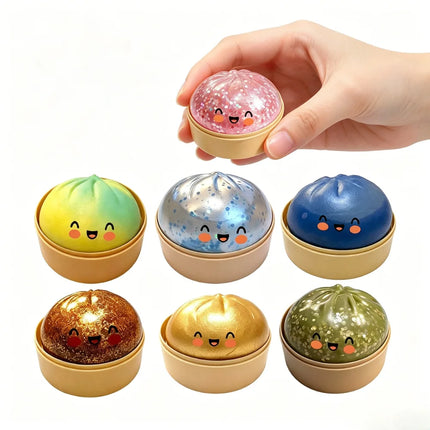 Simulation Flash Dumpling Pressure Ball Slow Rebound Soft Pinch Toy Anti Stress Relief For Office Home Decor And Birthday Gifts