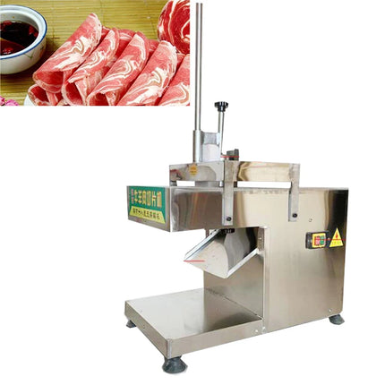 Electric Frozen Meat Cutter Machine Automatic Lamb Cutting Machine Stainless Steel Mutton Roll Slicer Machine