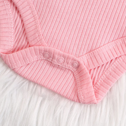 3PCS Baby girl onesie New style baby girl clothes Spring/Autumn long-sleeved onesie Cotton fabric Suitable for 0-9months