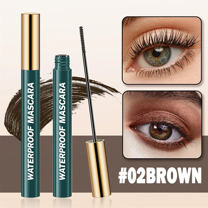 The Berg Honey Mascara is waterproof, long, curled, and the brush tip doesn't blend and dries quickly