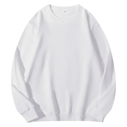 Men's and women's velvet crew neck sweater jumper casual wear cotton custom embroidery logo clothing design