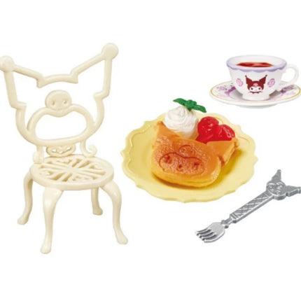 Original Re-Ment Sanrio Miniature Scene Kuromi Melody Afternoon Tea Party Dessert Blind Box   Anime Character Toys Decoration