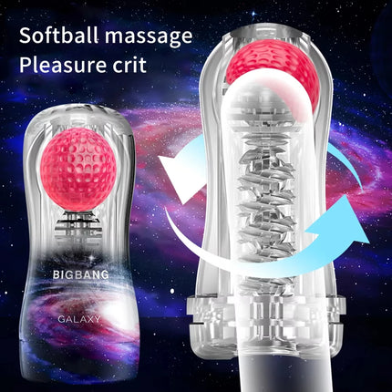 Masturbation Cup Glans Transparent Stimulator Ball Sex Toy for Man Male Masturbator Sex Toys for Men Massager Adult Sex Trainer