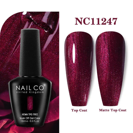 NAILCO 283Colors Gel Nail Polish Top Base Vernis Semi Permanent UV Gel Varnish Nails Art Varnish Hybrid Manicure