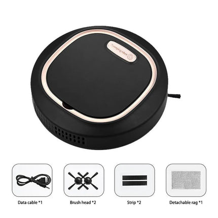 Tactile Activation Lazy Person Intelligent Automatic Sweeping Robot 3-in-1 Wet Dry Home Sweeper USB Rechargeable Vacuum Cleaner