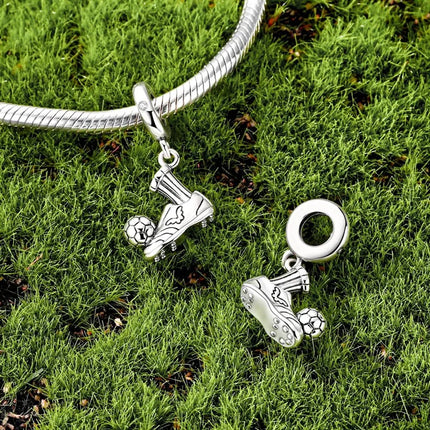 Original 925 Sterling Silver Charms Beads Crown Football Trophy Carp Cat Charms Fit Bracelet Bangle Necklace Woman Jewelry Gift