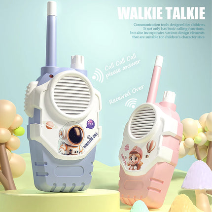 2Pcs Children Walkie-Talkie Toys, Interaction Walkie Talkies Set Range Two Way Receiver for Outside Trip Camping Hiking Gifts