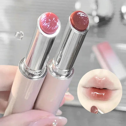 Clear Water Light Solid Lip Gloss Jelly Watery Pink Lipstick Pencil Moisturising Mirror Lipstick Pen Korean Lips Makeup Cosmetic