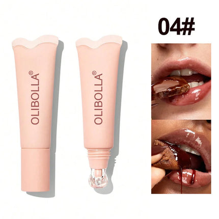 Water Gloss Moisturizing Clear Lip Gloss Mirror Jelly Plumping Lips Transparent Lip Tint Makeup Wholesale Women's Cosmetics