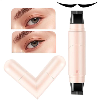 Eyeliners Stamps Eye liner Stencils Pencil Smooth Precise Pen Tool MultiFunctional Design Rotate Eye liner Stamp Black Brown Pen