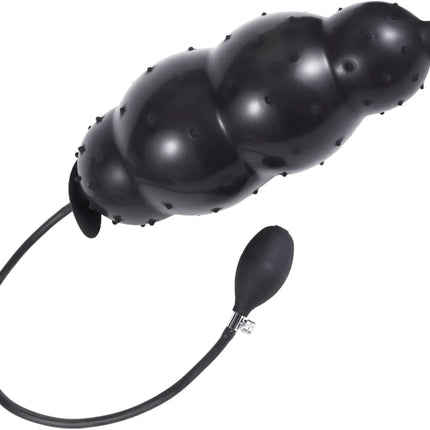 Super Long 5 Beads Inflatable Anal Plug Silicone Column Expandable Big Butt Plug Dildo Pump Ass Dilator BDSM Sex Toy for Couples