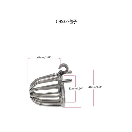 Cock Cage Lockable Chastity Belt Penis Ring Metal Cock Cage Chastity Device Erotic Sex Toys For Men Ball Scrotum Stretcher
