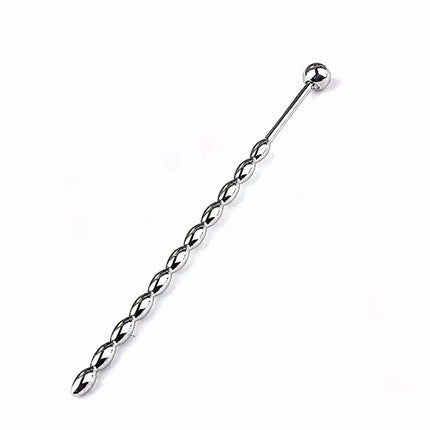 Male Stainless Steel Urethral Plug Urethral Dil Sounding Penis Plug Urethra Beaded Insert Rods Penis Plug Medical Themed Toys